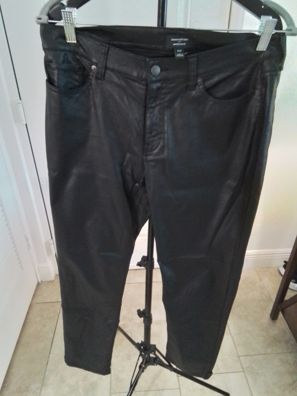 Banana Republic Factory Black Skinny Coated Jeans